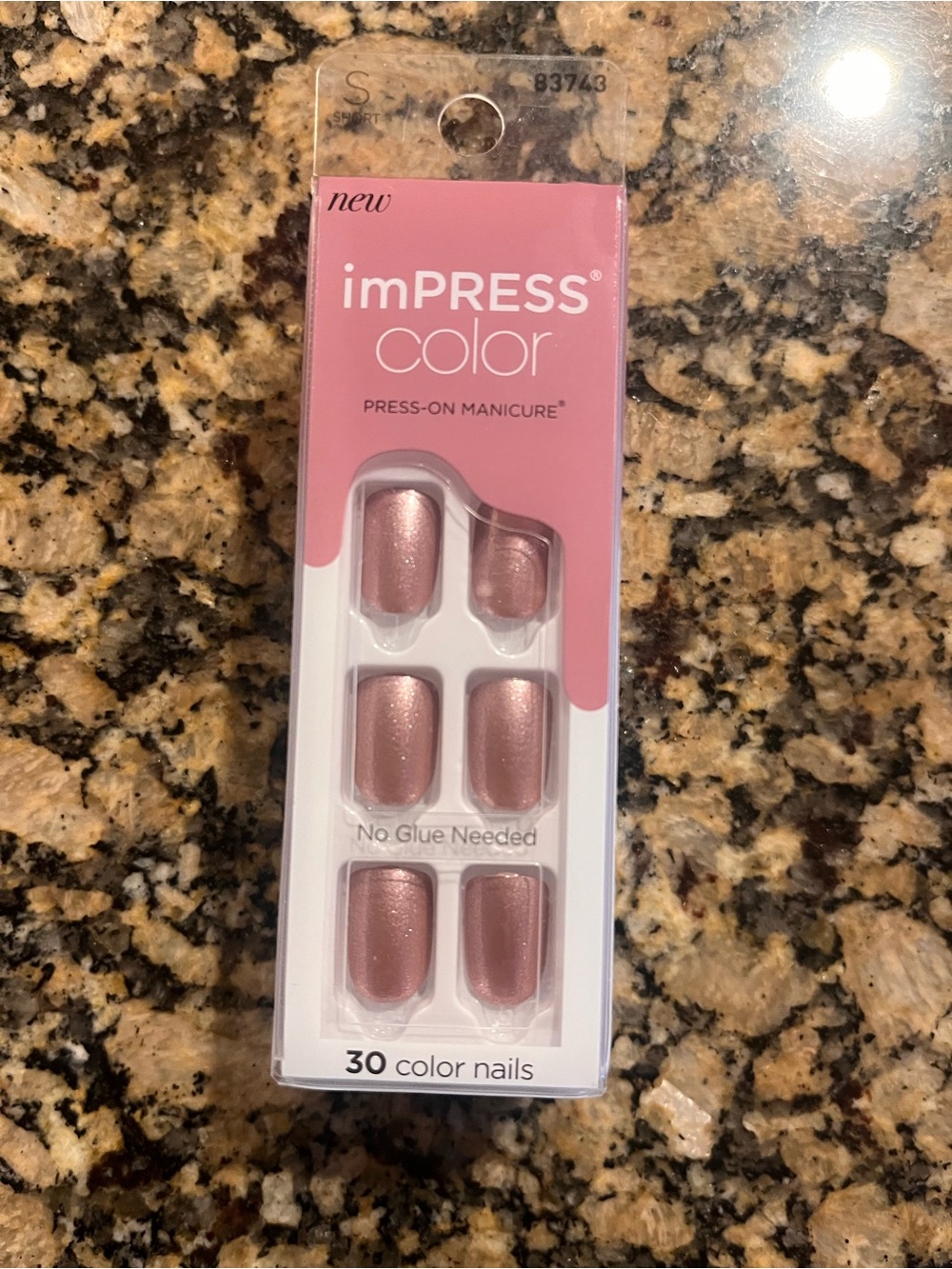 imPRESS Shimmery Rose Gold Press-On Nails